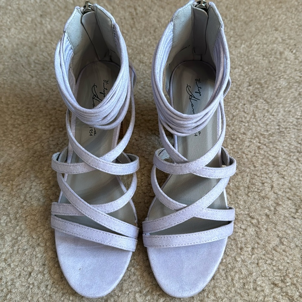 Purple Heel Sandals - Size 7